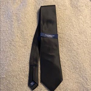 Croft & Barrow black satin tie. NWT